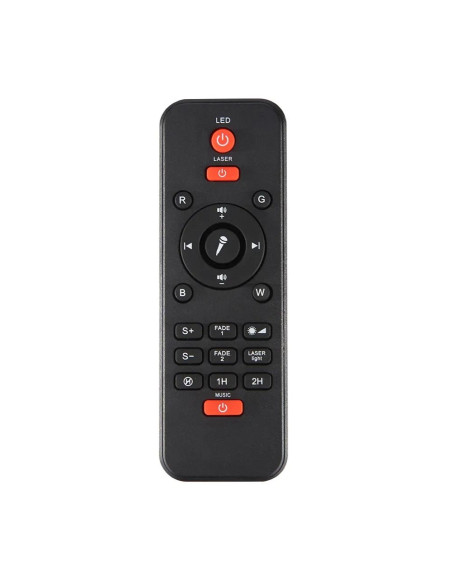 Projecteur LED / Disco star avec haut-parleur bluetooth + télécommande + USB BTM0504 / HD-SPL noir