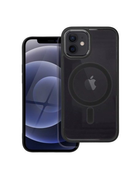 COLOR EDGE MAG COVER Coque compatible avec MagSafe pour IPHONE 12 / 12 Pro noir