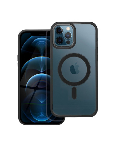 COLOR EDGE MAG COVER Coque compatible avec MagSafe pour IPHONE 12 Pro Max noir