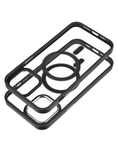 COLOR EDGE MAG COVER Coque compatible avec MagSafe pour IPHONE 12 Pro Max noir