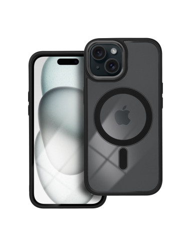 COLOR EDGE MAG COVER compatible avec MagSafe pour IPHONE 15 noir