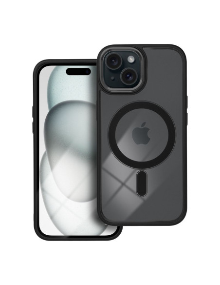 COLOR EDGE MAG COVER compatible avec MagSafe pour IPHONE 15 noir