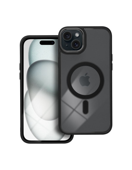 COLOR EDGE MAG COVER compatible avec MagSafe pour IPHONE 15 Plus noir