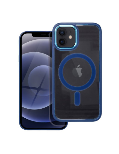 COLOR EDGE MAG COVER compatible avec MagSafe pour IPHONE 12 / 12 Pro bleu
