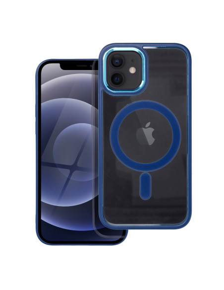 COLOR EDGE MAG COVER compatible avec MagSafe pour IPHONE 12 / 12 Pro bleu