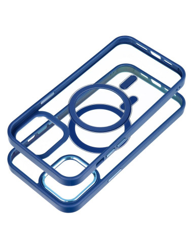 COLOR EDGE MAG COVER compatible avec MagSafe pour IPHONE 12 Pro Max bleu