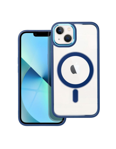 COLOR EDGE MAG COVER compatible avec MagSafe pour IPHONE 13 bleu