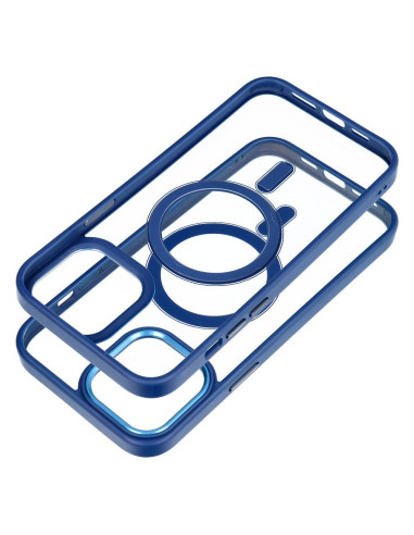 COLOR EDGE MAG COVER case compatible with MagSafe for IPHONE 13 Pro Max navy blue