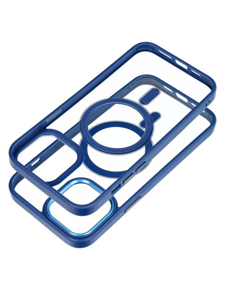 COLOR EDGE MAG COVER case compatible with MagSafe for IPHONE 13 Pro Max navy blue