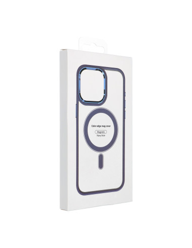 COLOR EDGE MAG COVER case compatible with MagSafe for IPHONE 13 Pro Max navy blue