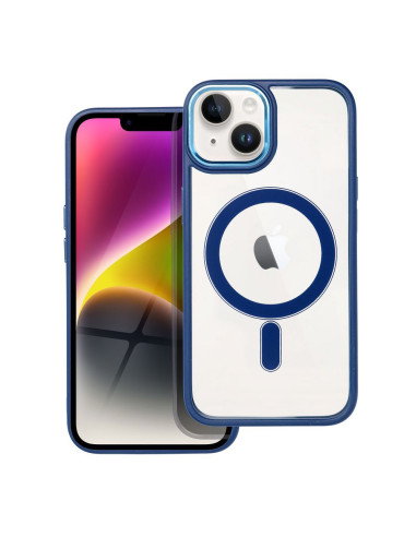 COLOR EDGE MAG COVER compatible avec MagSafe pour IPHONE 14 bleu