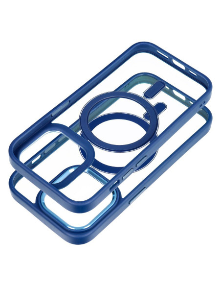 COLOR EDGE MAG COVER compatible avec MagSafe pour IPHONE 14 Pro bleu