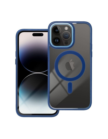 COLOR EDGE MAG COVER compatible avec MagSafe pour IPHONE 14 Pro Max bleu