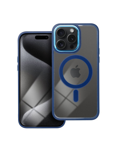 COLOR EDGE MAG COVER compatible avec MagSafe pour IPHONE 15 Pro Max bleu