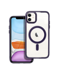 COLOR EDGE MAG COVER case compatible with MagSafe for IPHONE 11 deep purple