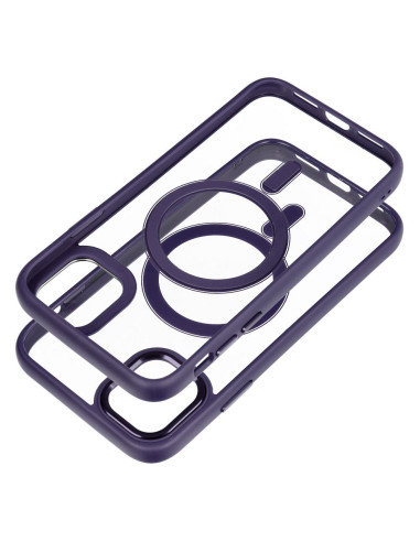 COLOR EDGE MAG COVER case compatible with MagSafe for IPHONE 11 deep purple