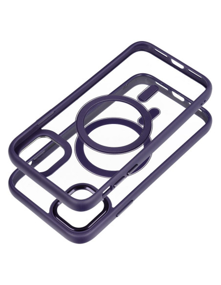 COLOR EDGE MAG COVER case compatible with MagSafe for IPHONE 11 deep purple