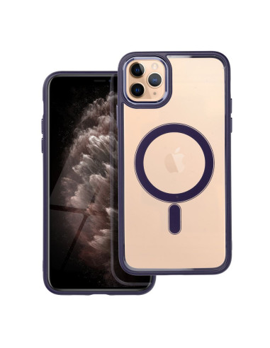 COLOR EDGE MAG COVER case compatible with MagSafe for IPHONE 11 Pro Max deep purple