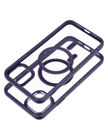 COLOR EDGE MAG COVER case compatible with MagSafe for IPHONE 11 Pro Max deep purple