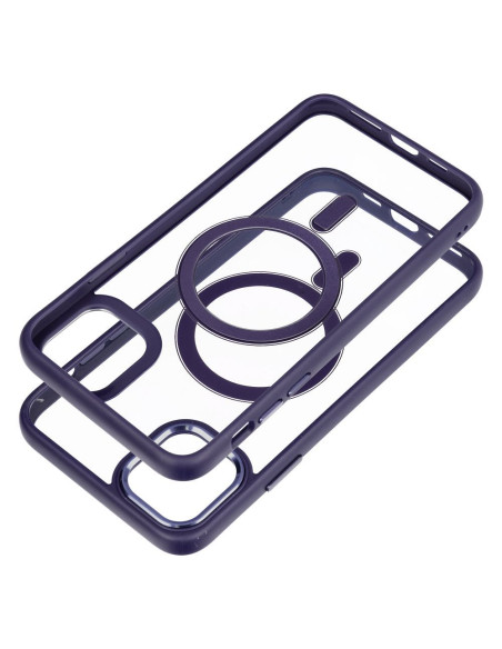 COLOR EDGE MAG COVER case compatible with MagSafe for IPHONE 11 Pro Max deep purple