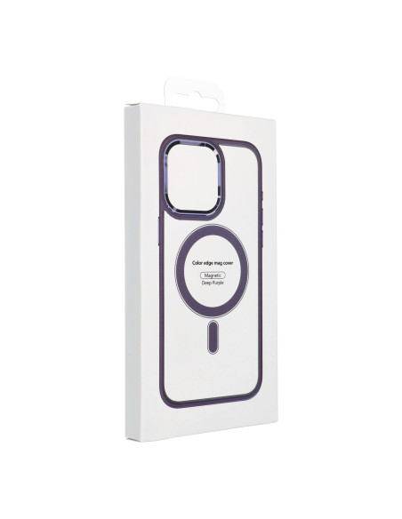 COLOR EDGE MAG COVER case compatible with MagSafe for IPHONE 11 Pro Max deep purple