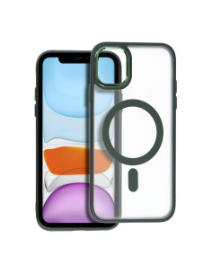 MATTE MAG COVER case compatible with MagSafe for IPHONE 11 green