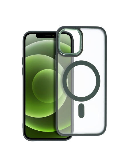 MATTE MAG COVER case compatible with MagSafe for IPHONE 12 / 12 Pro green
