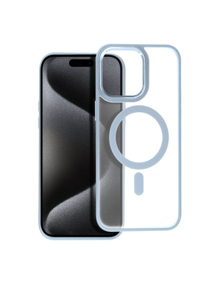 Coque MAG MATTE compatible avec MagSafe pour IPHONE 15 Pro Max bleu