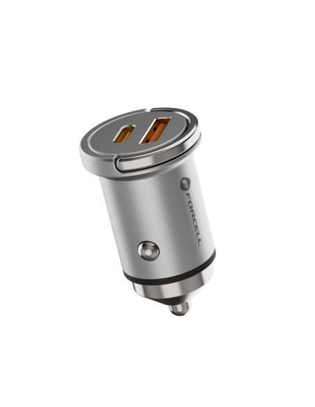 FORCELL F-ENERGY Mini chargeur de voiture Type C PD30W + USB QC3.0