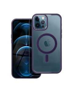 COLOR EDGE MAG COVER case compatible with MagSafe for IPHONE 12 Pro Max deep purple