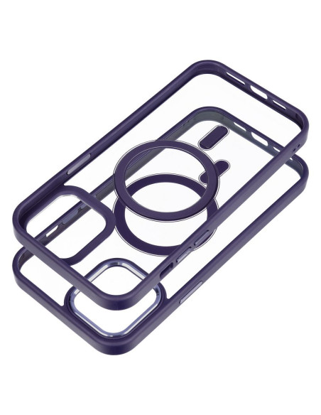 COLOR EDGE MAG COVER case compatible with MagSafe for IPHONE 12 Pro Max deep purple