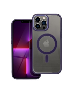 COLOR EDGE MAG COVER case compatible with MagSafe for IPHONE 13 Pro Max deep purple