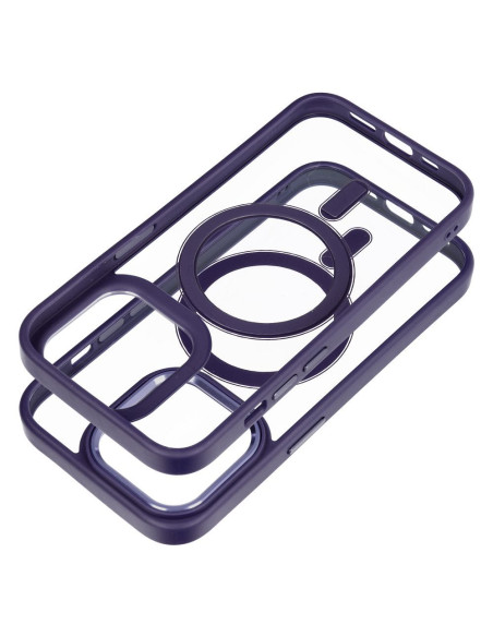 COLOR EDGE MAG COVER case compatible with MagSafe for IPHONE 14 Pro deep purple