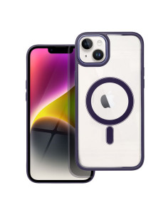 COLOR EDGE MAG COVER case compatible with MagSafe for IPHONE 14 Plus deep purple