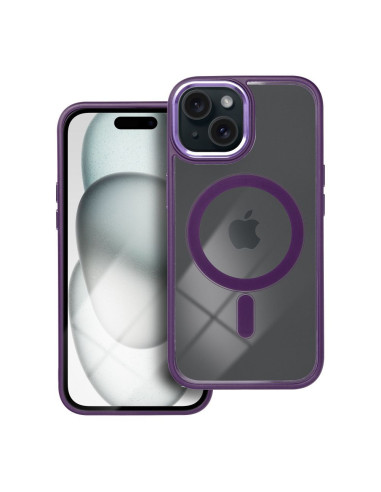 COLOR EDGE MAG COVER compatible avec MagSafe pour IPHONE 15 violet
