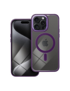 COLOR EDGE MAG COVER Coque compatible avec MagSafe pour IPHONE 15 Pro Max violet