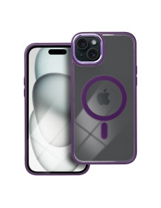 COLOR EDGE MAG COVER Coque compatible avec MagSafe pour IPHONE 15 Plus violet