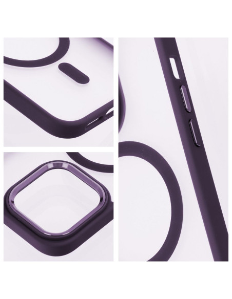 MATTE MAG COVER case compatible with MagSafe for IPHONE 13 purple
