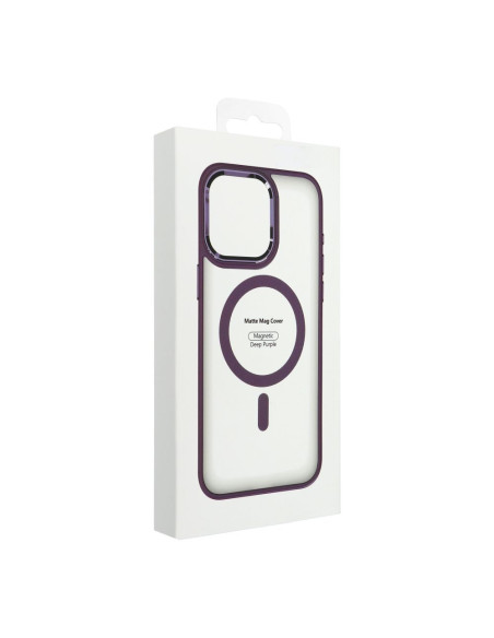 MATTE MAG COVER case compatible with MagSafe for IPHONE 13 purple