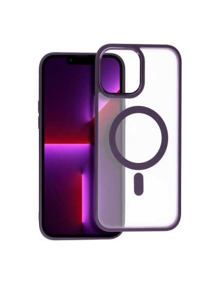 MATTE MAG COVER case compatible with MagSafe for IPHONE 13 Pro purple