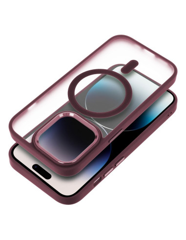 MATTE MAG COVER compatible avec MagSafe pour IPHONE 14 Plus rouge