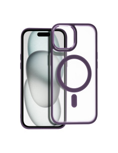 Coque MAG COVER MATTE compatible avec MagSafe pour IPHONE 15 violet