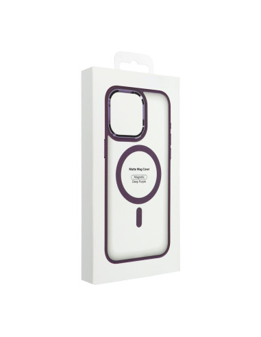 Coque MAG COVER MATTE compatible avec MagSafe pour IPHONE 15 violet