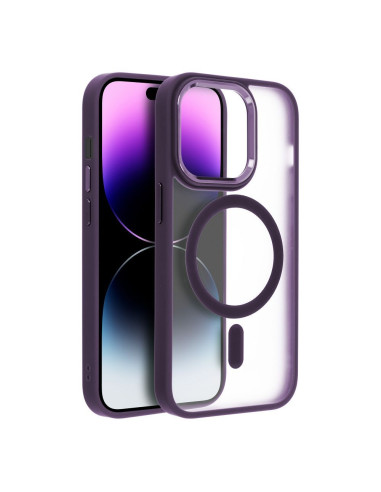 Coque MAG COVER MATTE compatible avec MagSafe pour IPHONE 15 Plus violet