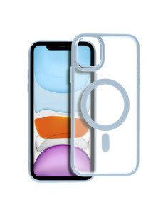 COUVERTURE MAG MATTE compatible avec MagSafe pour IPHONE 11 bleu