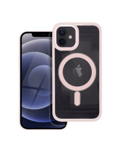 COLOR EDGE MAG COVER compatible avec MagSafe pour IPHONE 12 / 12 Pro rose
