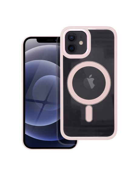 COLOR EDGE MAG COVER compatible avec MagSafe pour IPHONE 12 / 12 Pro rose