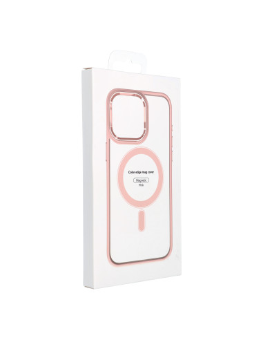 COLOR EDGE MAG COVER compatible avec MagSafe pour IPHONE 14 Pro Max rose