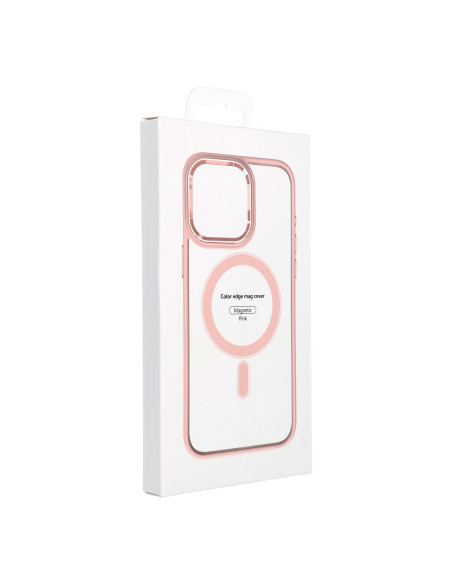COLOR EDGE MAG COVER compatible avec MagSafe pour IPHONE 14 Pro Max rose
