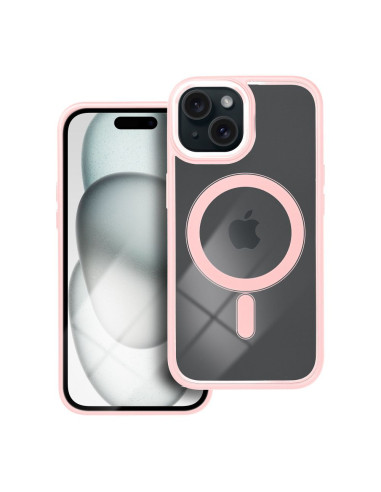COLOR EDGE MAG COVER compatible avec MagSafe pour IPHONE 15 rose